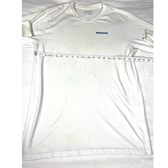 Patagonia Long Sleeve Tee White Regular Fit Men’s M - Picture 3 of 6